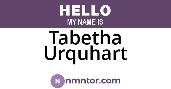 Tabetha Urquhart