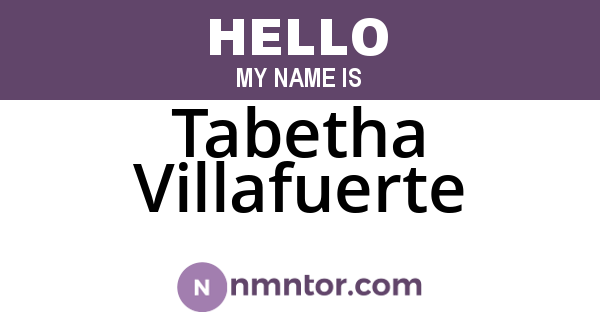 Tabetha Villafuerte