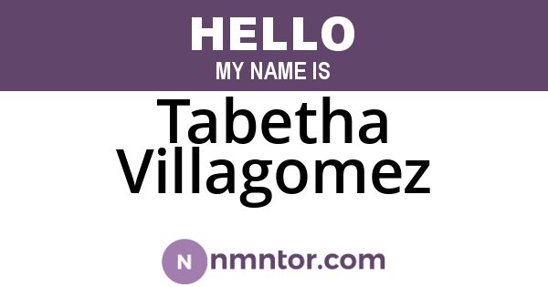 Tabetha Villagomez