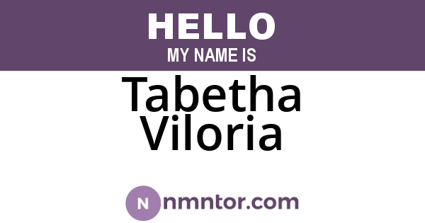 Tabetha Viloria
