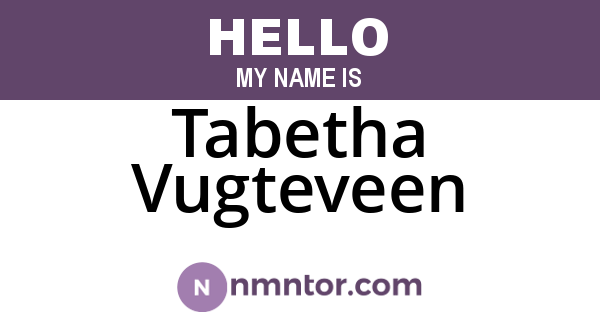 Tabetha Vugteveen