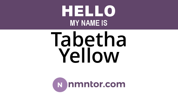 Tabetha Yellow
