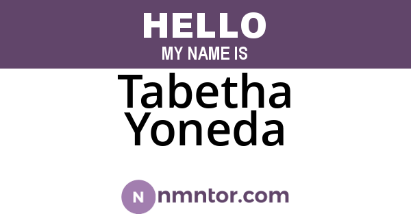 Tabetha Yoneda