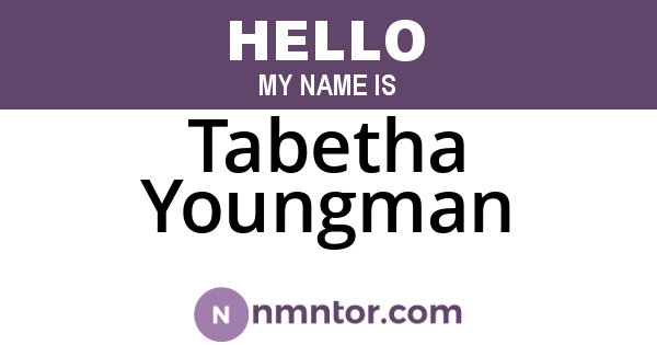 Tabetha Youngman