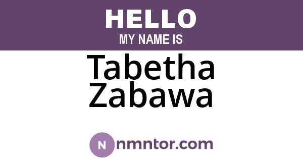 Tabetha Zabawa