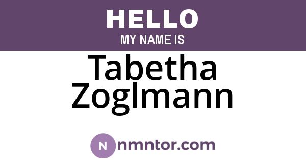 Tabetha Zoglmann