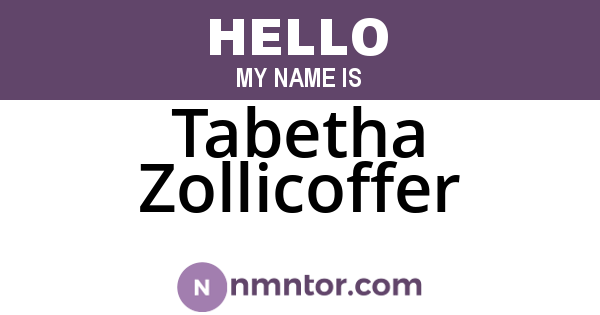 Tabetha Zollicoffer