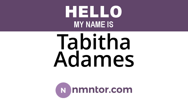 Tabitha Adames