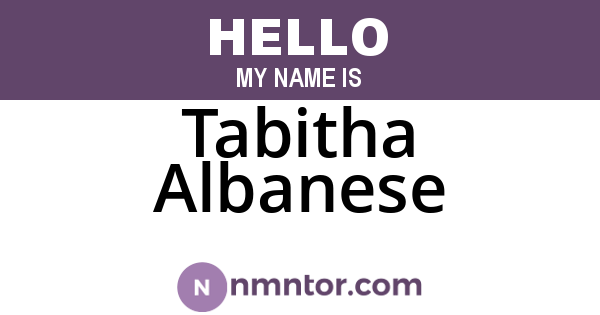 Tabitha Albanese