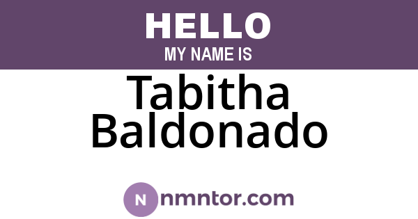 Tabitha Baldonado