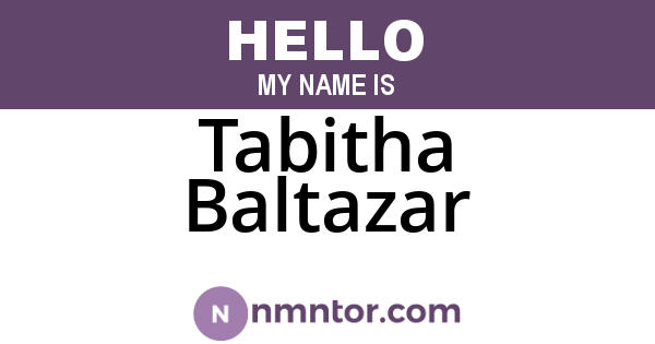 Tabitha Baltazar