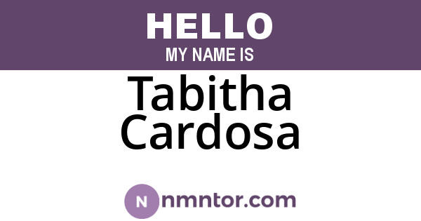 Tabitha Cardosa