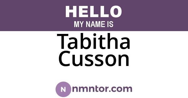 Tabitha Cusson
