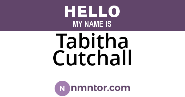 Tabitha Cutchall