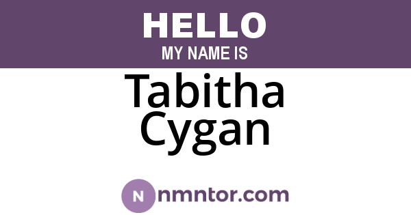 Tabitha Cygan
