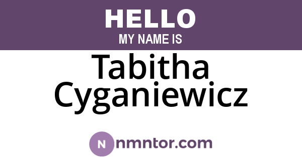 Tabitha Cyganiewicz
