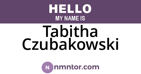 Tabitha Czubakowski