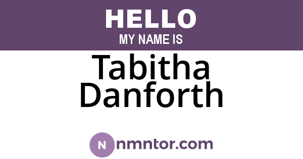 Tabitha Danforth