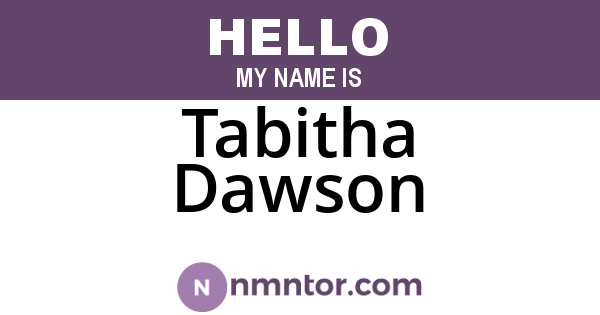 Tabitha Dawson