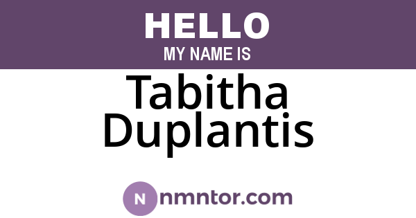 Tabitha Duplantis