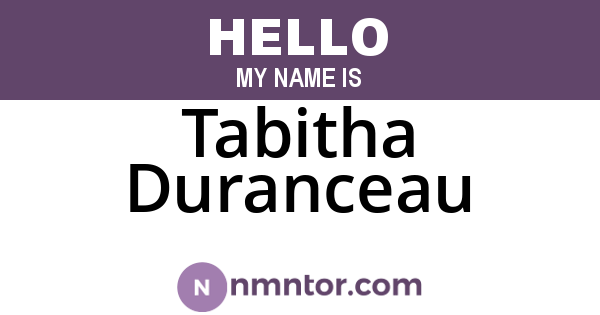 Tabitha Duranceau