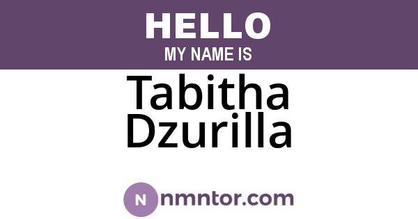 Tabitha Dzurilla