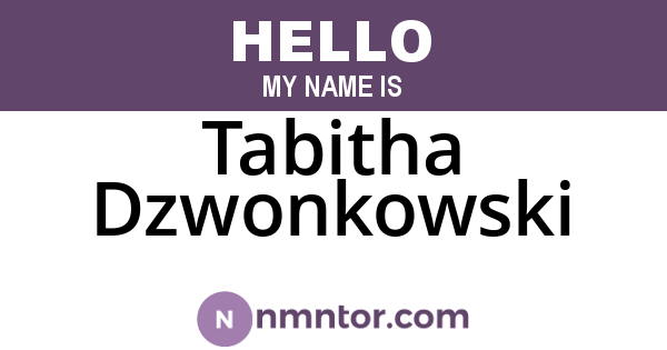 Tabitha Dzwonkowski