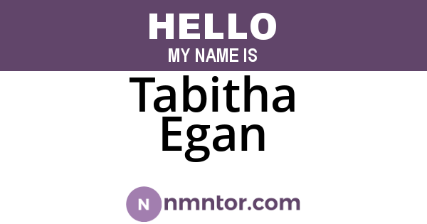 Tabitha Egan