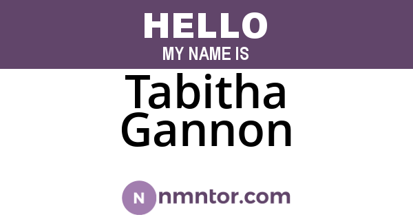 Tabitha Gannon