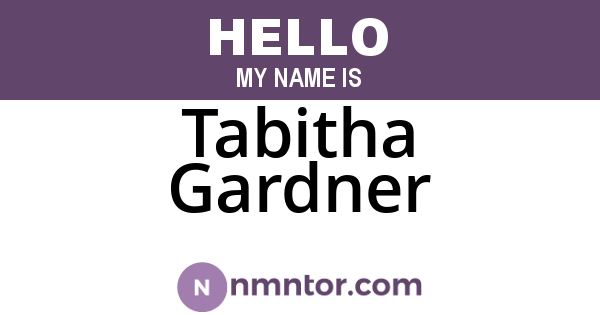 Tabitha Gardner