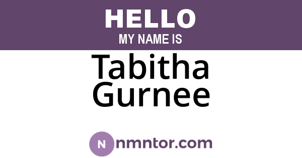 Tabitha Gurnee