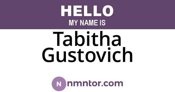 Tabitha Gustovich
