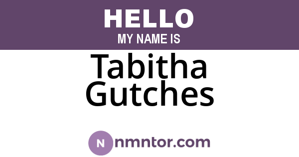 Tabitha Gutches