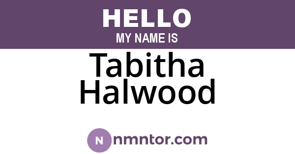 Tabitha Halwood