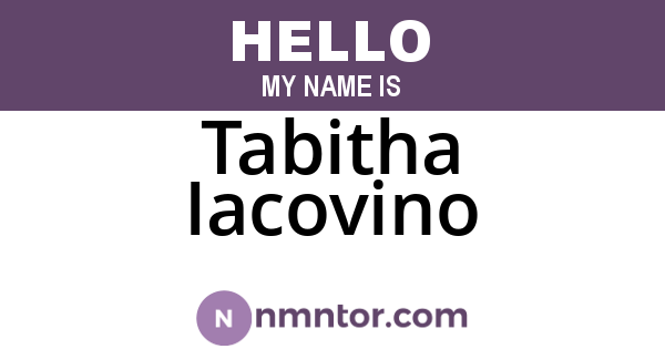 Tabitha Iacovino