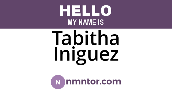 Tabitha Iniguez