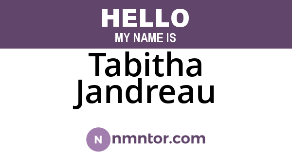 Tabitha Jandreau