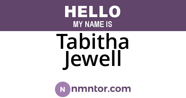 Tabitha Jewell