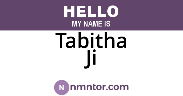 Tabitha Ji