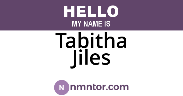 Tabitha Jiles