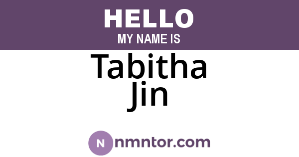 Tabitha Jin
