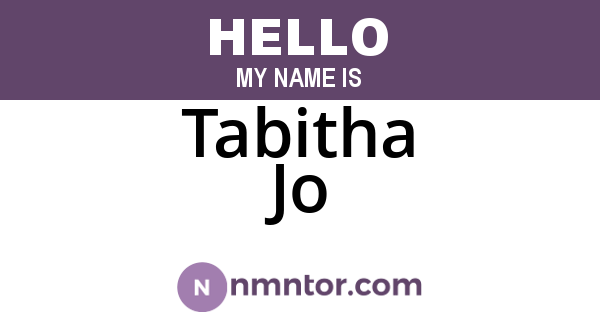 Tabitha Jo