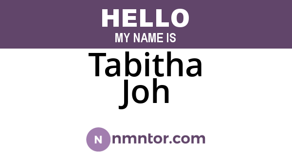 Tabitha Joh