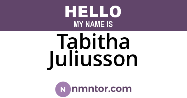 Tabitha Juliusson