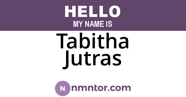 Tabitha Jutras