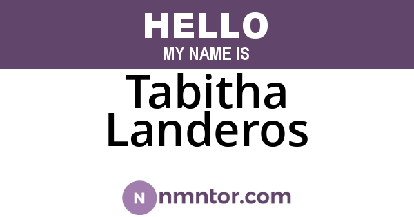 Tabitha Landeros