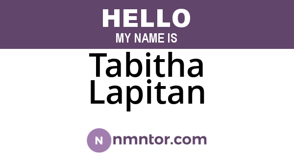 Tabitha Lapitan