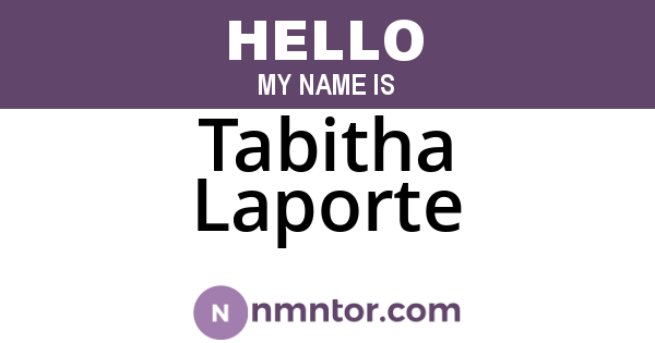 Tabitha Laporte