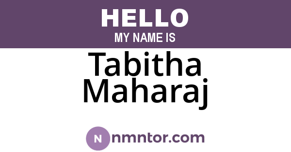 Tabitha Maharaj