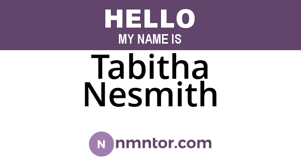 Tabitha Nesmith